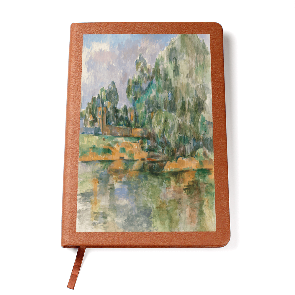 Banks of the Seine Leather Journal by Paul Cezanne – Elegant Leather Travel Journal - Rosetta Creative Boutique